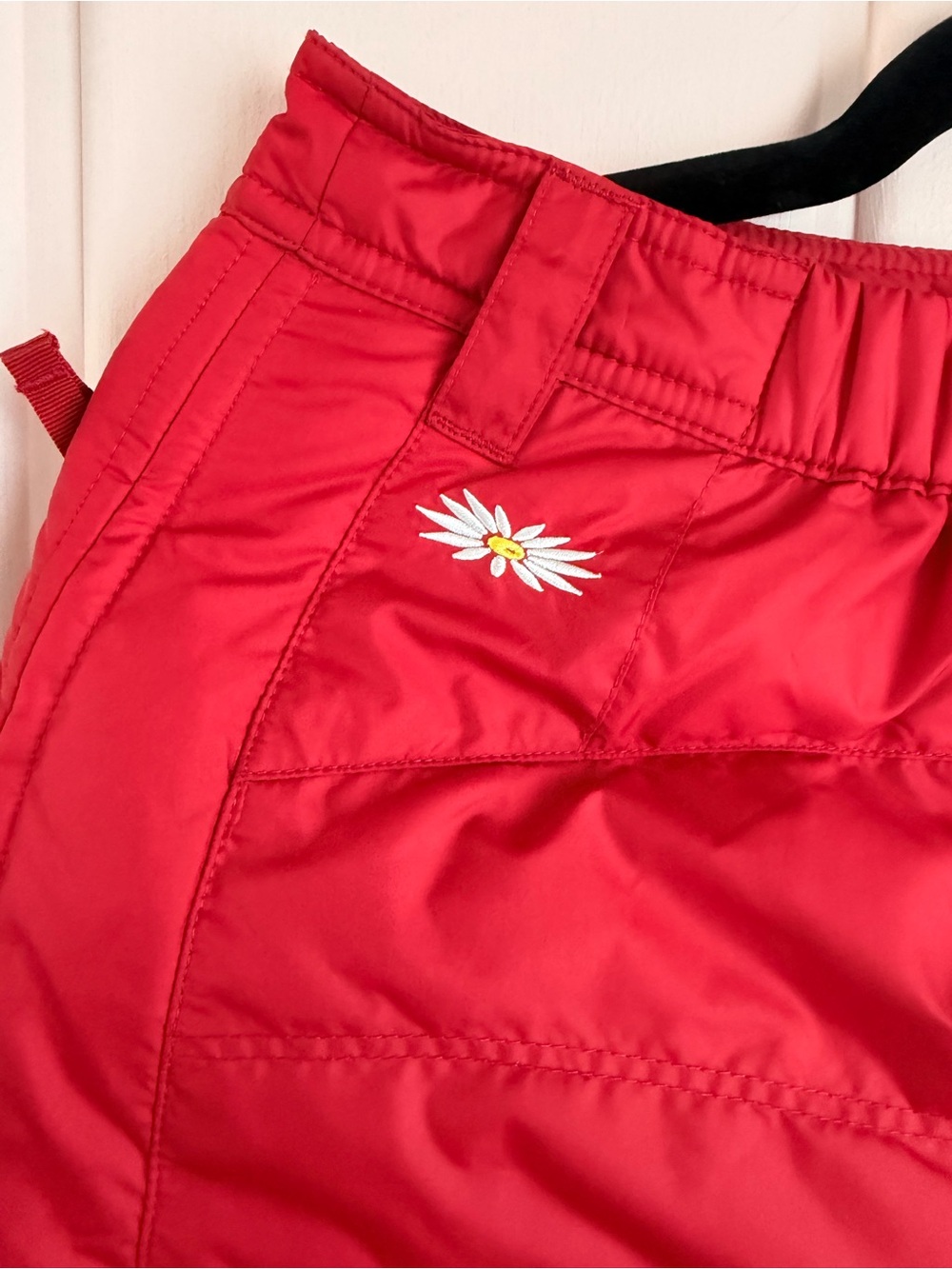 Skhoop Red Quilted Down Insulated Skirt - Women SzS - Picture 6 of 7
